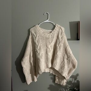 Cozy Cream Cable Knit Sweater